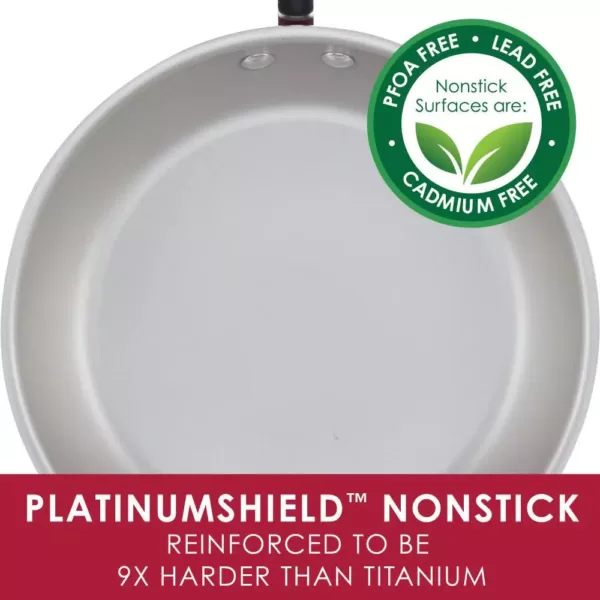 Rachael Ray Create Delicious Aluminum Nonstick Wok, 14.25-Inch, Red Shimmer