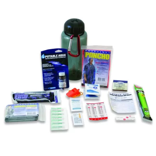 Ready America Water Bottle Survival Kit, Deluxe