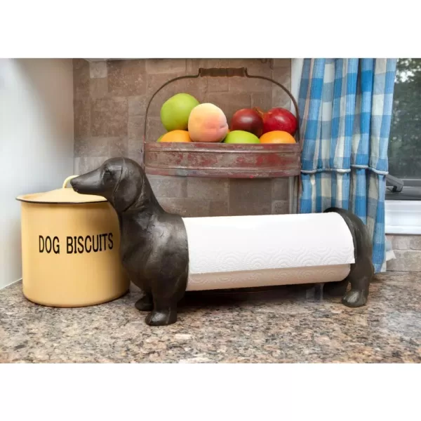 3R Studios Yellow Metal Dog Biscuit Container with Lid and "DOG BISCUITS" Lettering