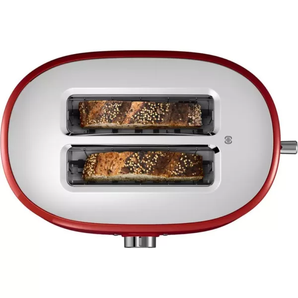 KitchenAid Empire 2-Slice Red Wide Slot Toaster with Crumb Tray