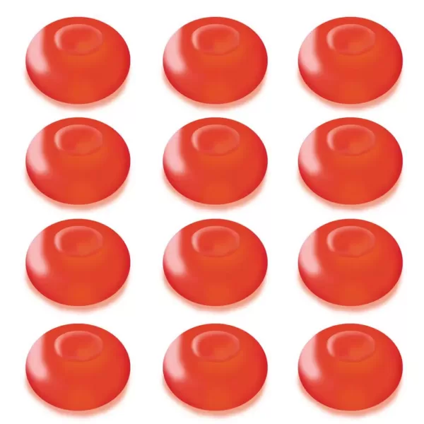 LUMABASE 1.25 in. D x 0.875 in. H x 1.25 in. W Red Floating Blimp Lights (12-Count)