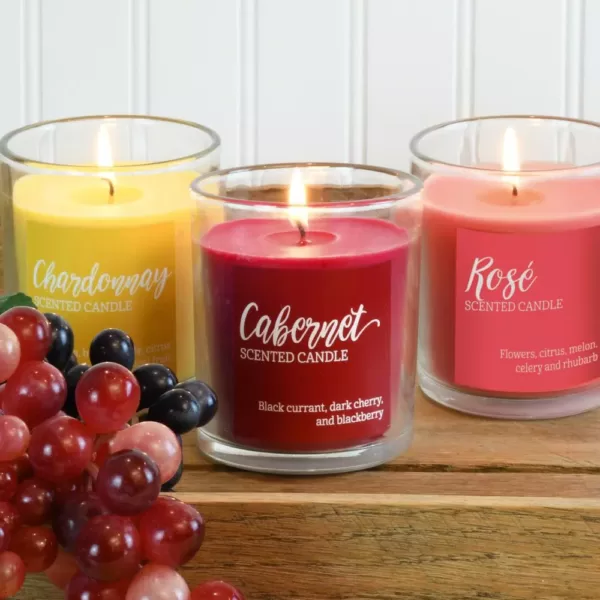 LUMABASE Scented Candles- Wine Collection (set of 3)