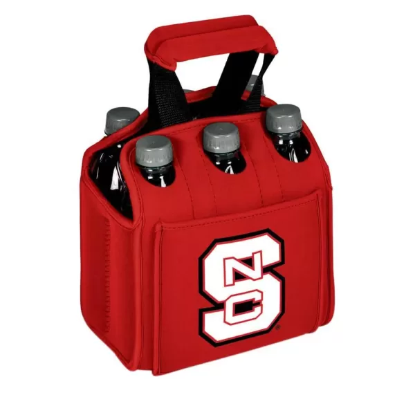 Picnic Time North Carolina State University Wolfpack 6-Bottles Red Beverage Carrier