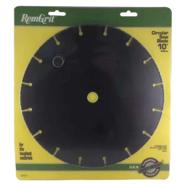 RemGrit 10 in. Coarse Grit Carbide Grit Circular Saw Blade