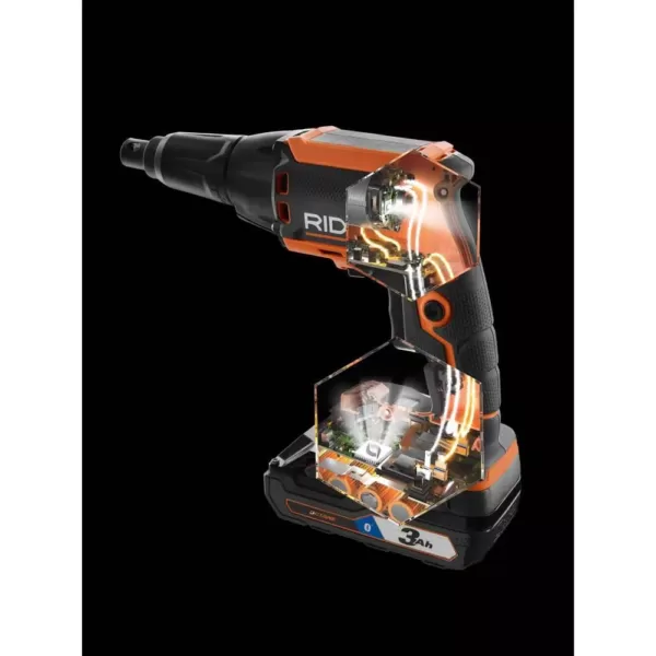 RIDGID 18-Volt Cordless Brushless Drywall Screwdriver with Collated Attachment (Tool-Only)