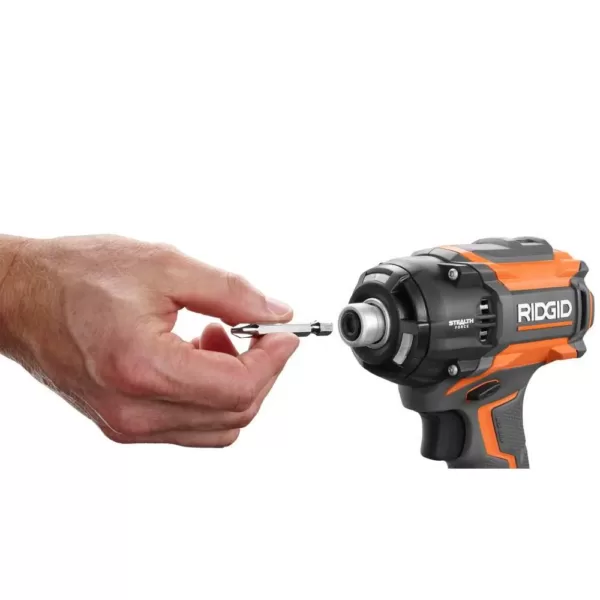 RIDGID 18-Volt Lithium-Ion Brushless Cordless 1/4 in. 3-Speed STEALTH FORCE Impact Driver (Tool Only)