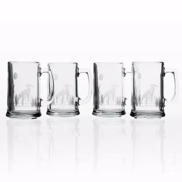 Rolf Glass Heron 16 oz. Beer Mug (Set of 4)