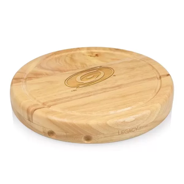 Picnic Time Carolina Hurricanes 10.20 in. Natural Wood Cheese Board and Tool Set