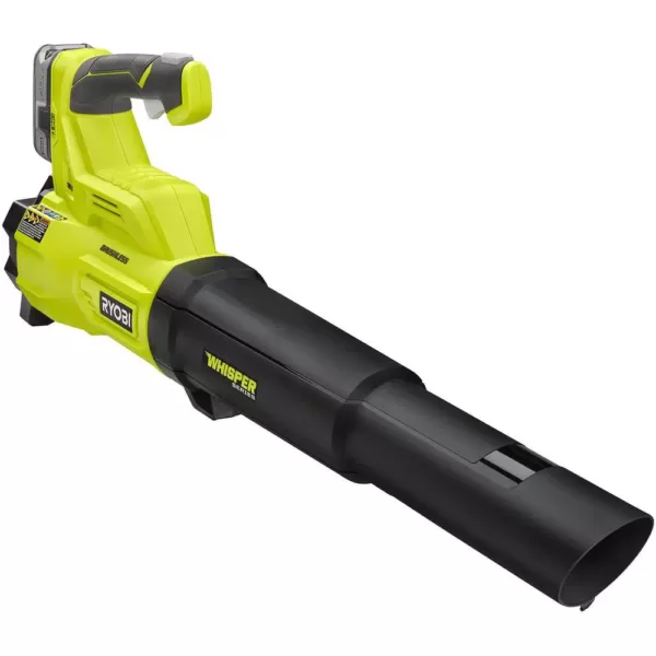 RYOBI 110 MPH 410 CFM 18-Volt ONE+ Brushless Lithium-Ion Cordless Variable-Speed Jet Fan 4Ah Battery Blower & Charger Included