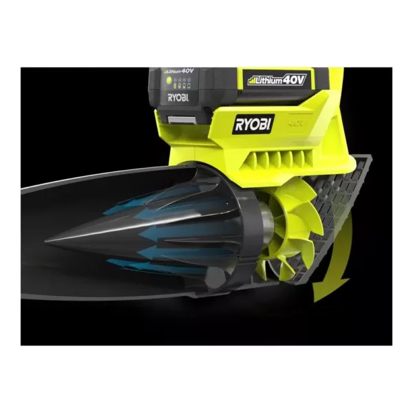 RYOBI 155 MPH 300 CFM 40-Volt Lithium-Ion Cordless Battery Jet Fan Leaf Blower (Tool Only)