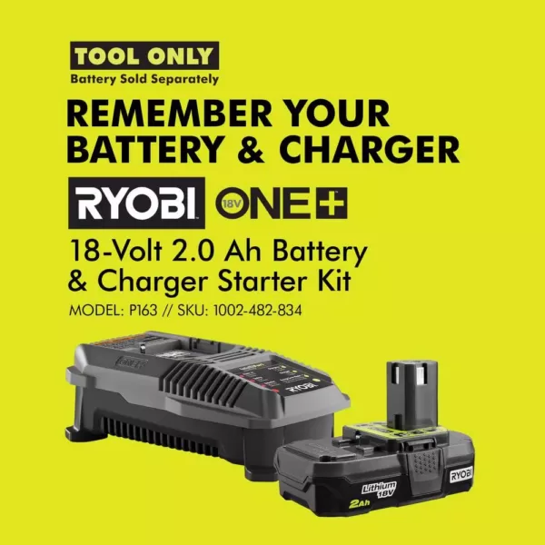 RYOBI 18-Volt ONE+ Cordless 1/4 in. Hex QuietSTRIKE Pulse Driver (Tool-Only) with Belt Clip