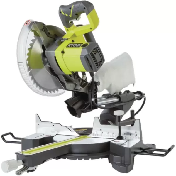 RYOBI 15 Amp 10 in. Sliding Compound Miter Saw and 18-Volt Cordless ONE+ Drill/Driver, Circular Saw Kit