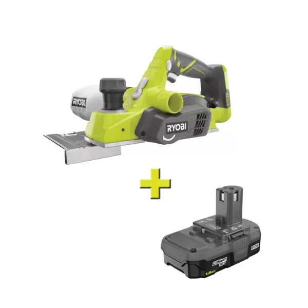 RYOBI 18-Volt ONE+ Cordless 3-1/4 in. Planer with 1.5 Ah Compact Lithium-Ion Battery