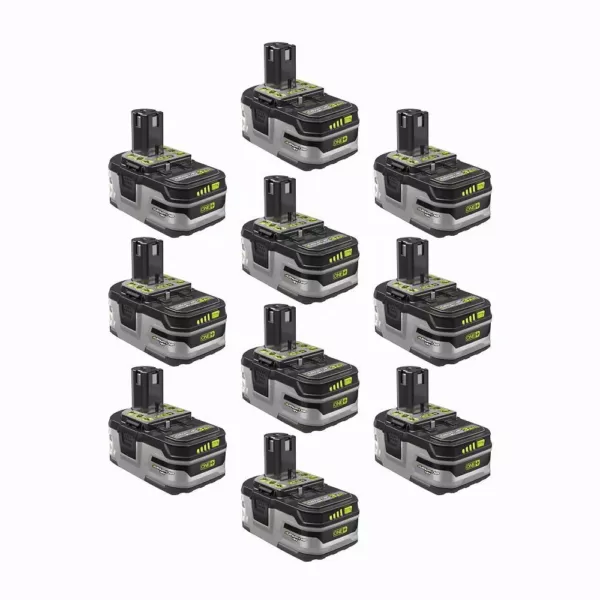 RYOBI 18-Volt ONE+ Lithium-Ion 3.0 Ah LITHIUM+ HP High Capacity Battery (10-Pack)