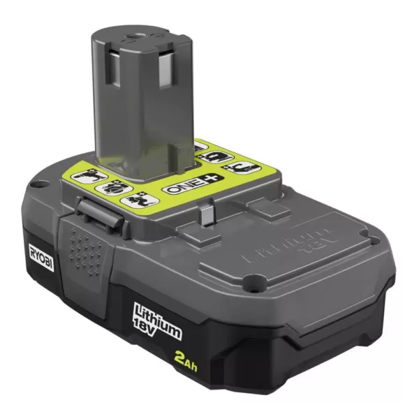 RYOBI 18-Volt ONE+ Lithium-Ion 2.0 Ah Battery and Dual Chemistry IntelliPort Charger Kit