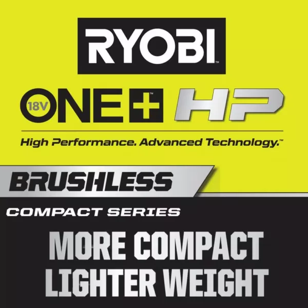 RYOBI ONE+ HP 18V Brushless Cordless Compact 2-Tool Combo Kit with One-Handed Reciprocating Saw and Cut-Off Tool (Tools Only)