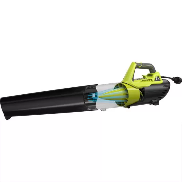 RYOBI 13 in. 11 Amp Corded Electric Walk Behind Push Mower and 8 Amp Electric Jet Fan Blower