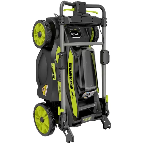 RYOBI 20 in. 40-Volt 6.0 Ah Lithium-Ion Battery Brushless Cordless Walk Behind Self-Propelled Lawn Mower with Charger Included