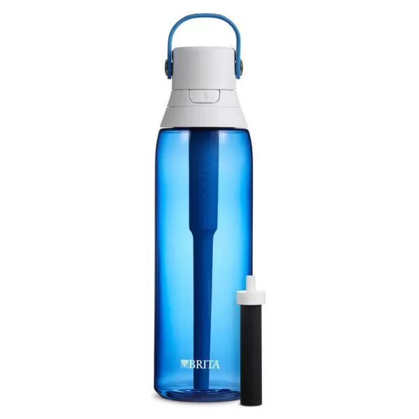 Brita Premium 26 oz. Sapphire Filtering Water Bottle, BPA Free