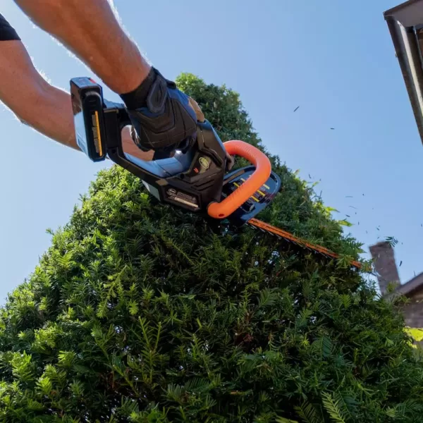 Scotts 20-Volt 22 in. Cordless Hedge Trimmer, 2.0Ah Battery and Fast Charger Included