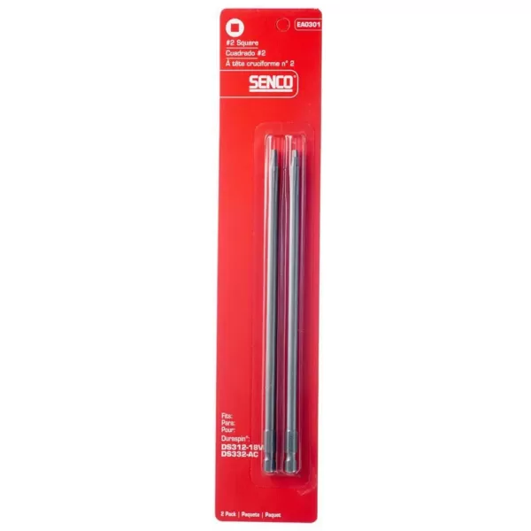 Senco DuraSpin Square 3 in. Integrated Replacement Drive Drill Bits (2-Pack)