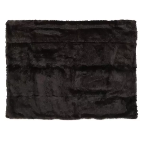 Noble House Toscana Shadow Faux Fur Throw Blanket