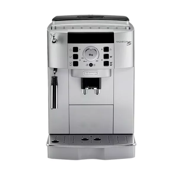 DeLonghi Magnifica XS Compact Fully Automatic Black and Silver Espresso Machine and Cappuccino Maker