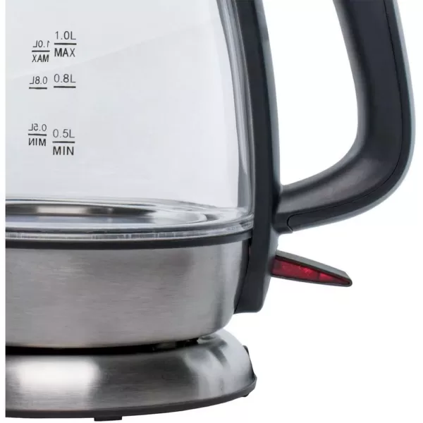 Brentwood Appliances 4.2-Cup Black Cordless Glass Electric Kettle