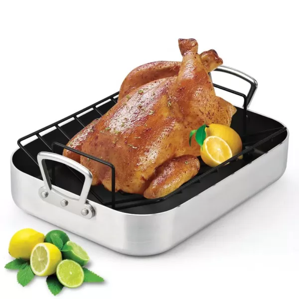 Cook N Home 12 Qt. Aluminum Roasting Pan