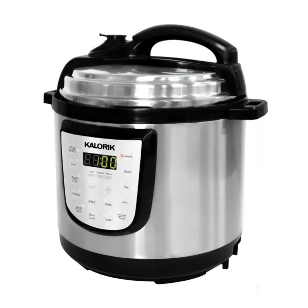 KALORIK 6 qt. Stainless Steel Digital Electric Pressure Cooker