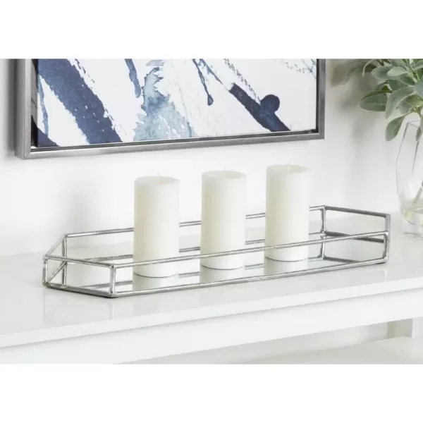 Kate and Laurel Felicia Silver Decorative Tray