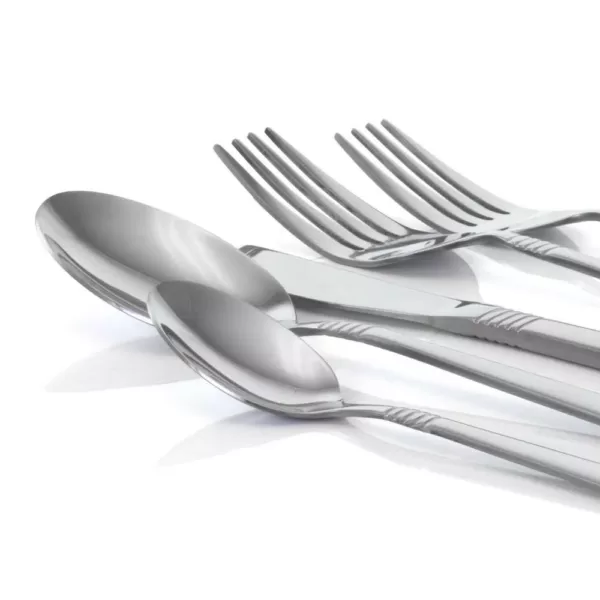 MegaChef Cravat 20-Piece Silver Stainless Steel Flatware Set (Service for 4)