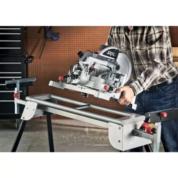 Skil 15 Amp Corded Electric 12 in. Compound Miter Saw with Quick-Mount System and Laser