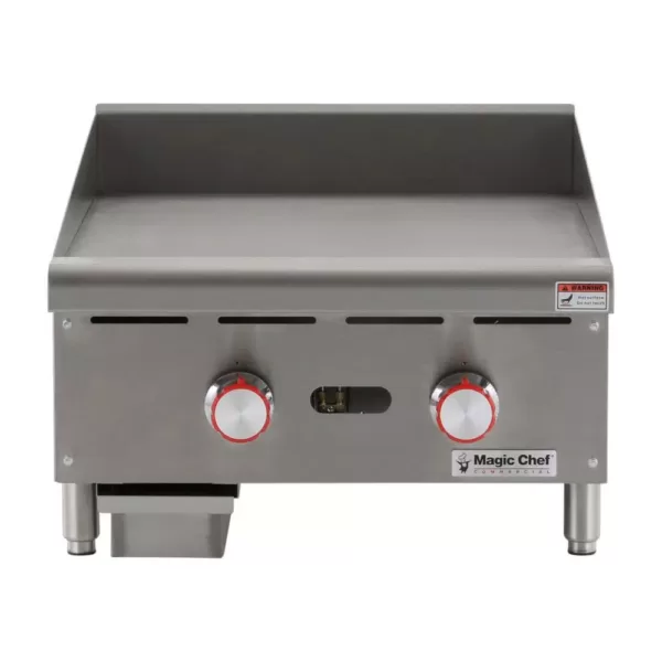 Magic Chef Commercial 24 in. Thermostatic Countertop Griddle