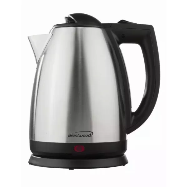 Brentwood 8.45-Cup Stainless Steel Electric Kettle with Automatic Shut-off