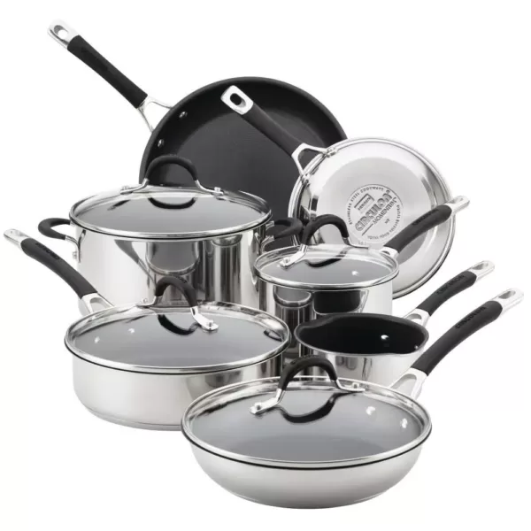 Circulon Momentum 11-Piece Stainless Steel Nonstick Cookware Set