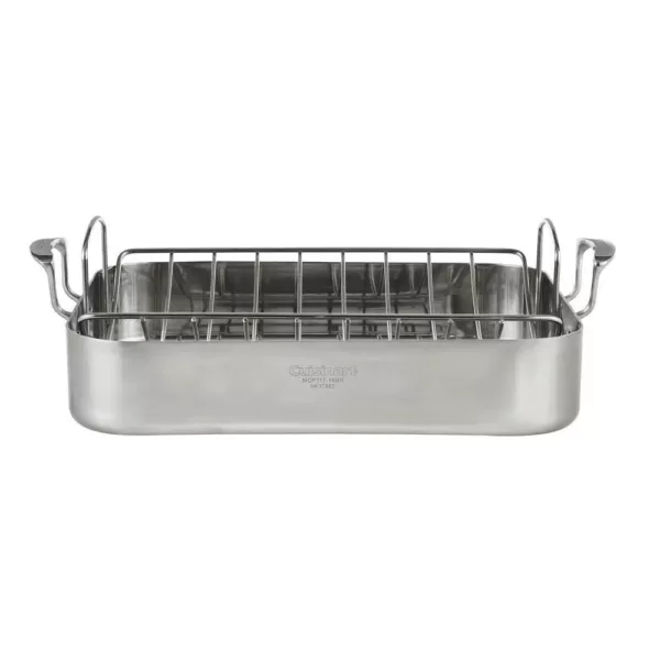 Cuisinart MultiClad Pro 6 Qt. Stainless Steel Roasting Pan with Rack