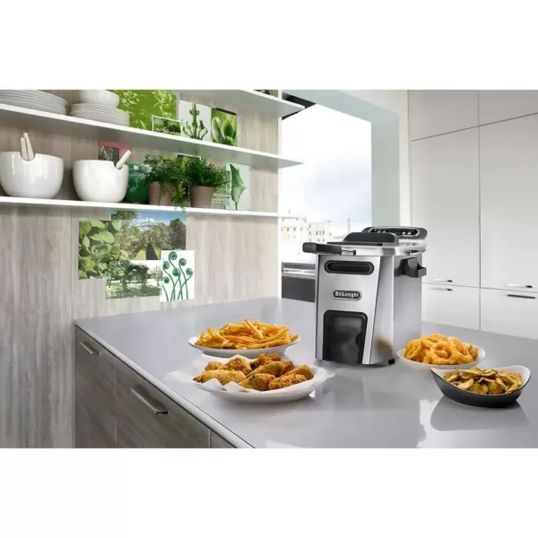 DeLonghi Livenza Dual Zone Digital 4.5L Stainless Steel Deep Fryer with Easy Clean Drain System