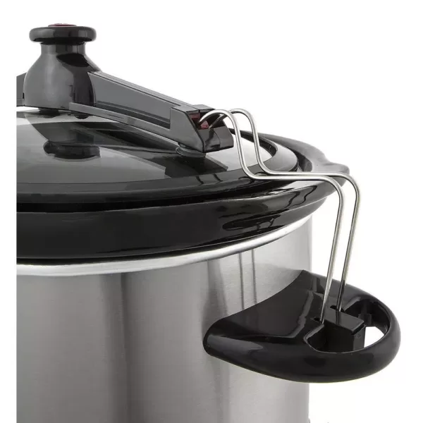 Elite Platinum 8.5 Qt. Stainless Steel Slow Cooker with Locking Lid