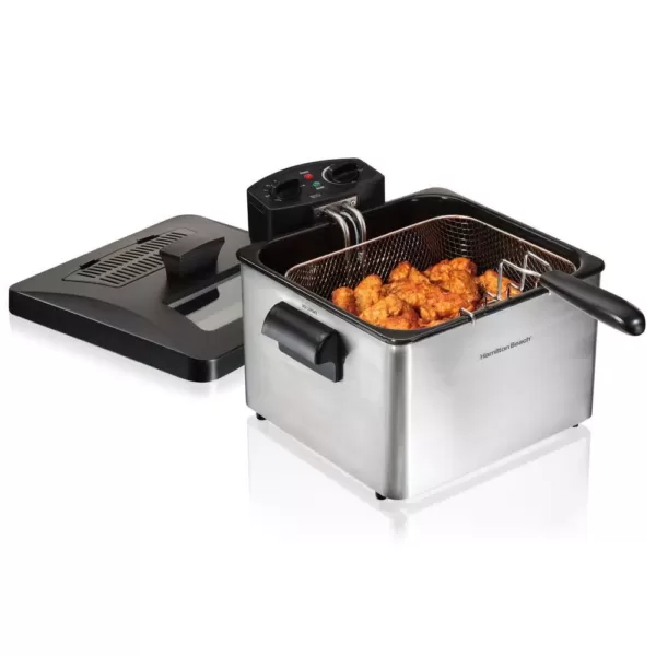 Hamilton Beach Professional-Style 3-Basket Deep Fryer