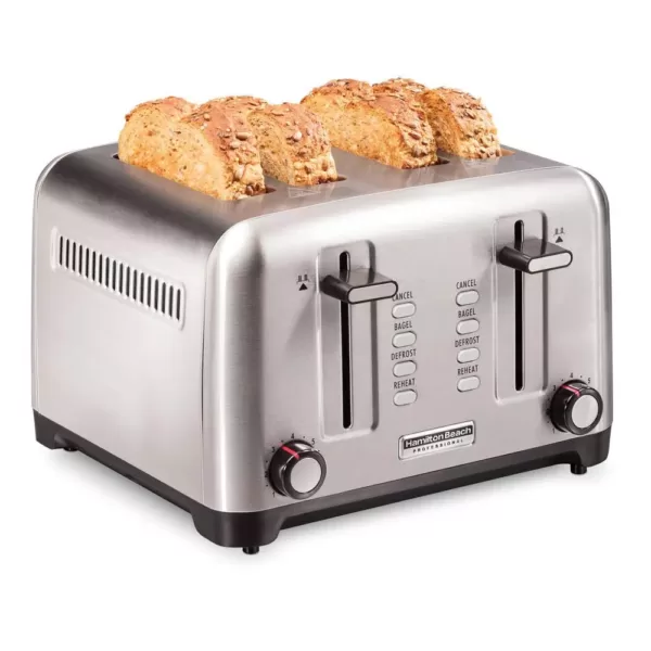 Hamilton Beach Pro 4-Slice Stainless Steel Wide Slot Toaster