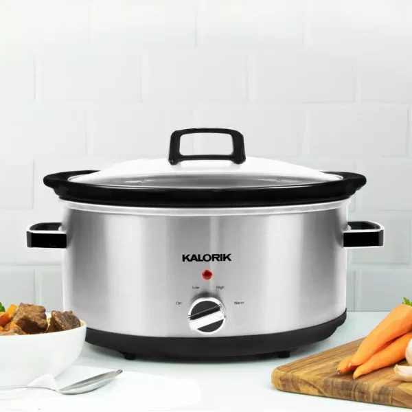 KALORIK 6.5 Qt. Stainless Steel Slow Cooker