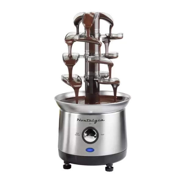 Nostalgia 3-Tier Stainless Steel Cascading Fondue Fountain