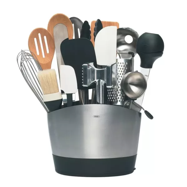 OXO Good Grips Brushed Stainless Steel Utensil Holder