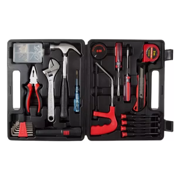 Stalwart Multipurpose Car and Office Black Tool Kit (65-Piece)