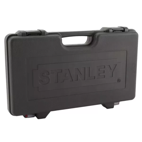 Stanley 1/4 in. & 3/8 in. Drive Black Chrome Laser Etched  SAE  Mechanics Tool Set (69-Piece)