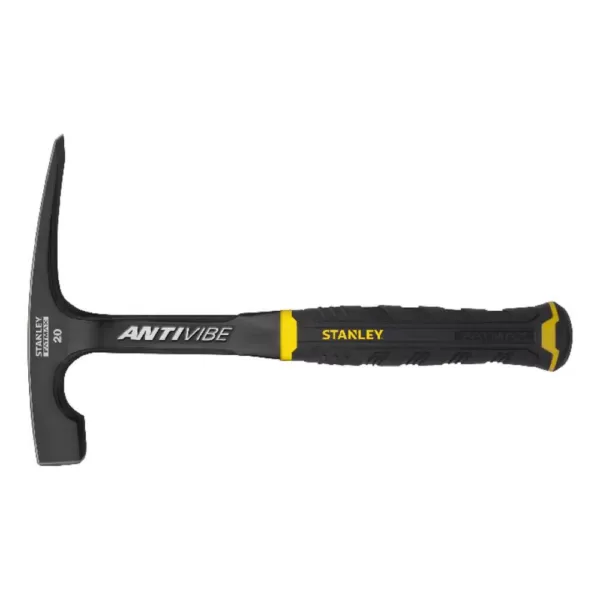 Stanley FatMax 20 oz. 11 in. AntiVibe Brick Hammer w/ Rubber Grip Handle