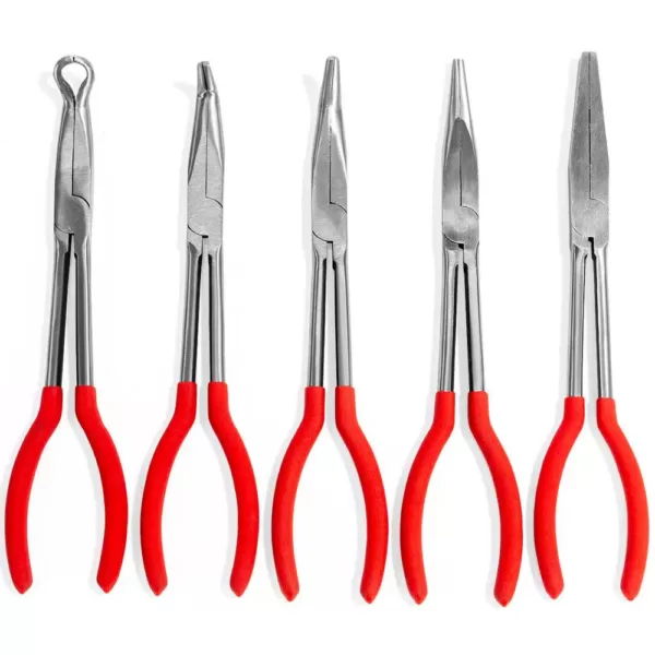 Stark 11 in. L Reach Nose Pliers Set (5-Piece)