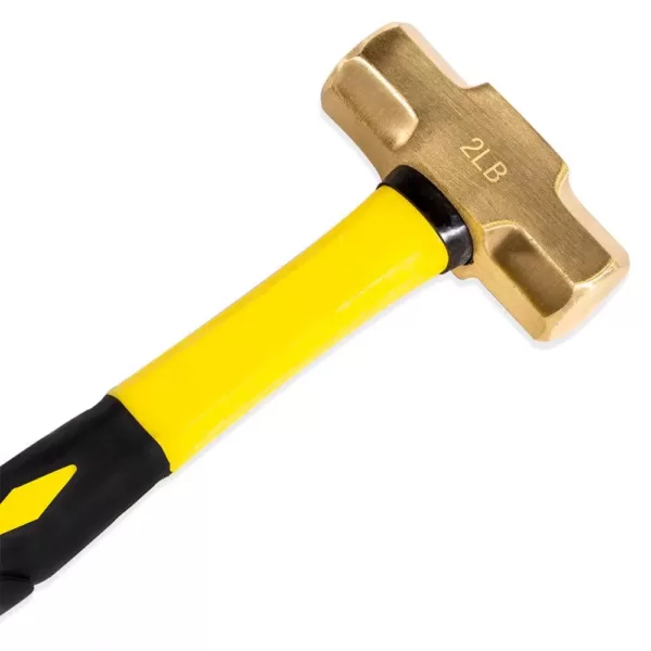 Stark 2 lbs. Brass Sledge Hammer with Fiberglass Handle