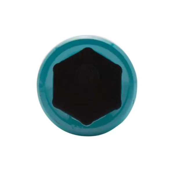 Steelman 1/2 in. Drive 21mm 150 ft./lb. Torque Stick Limiting Socket in Turquoise